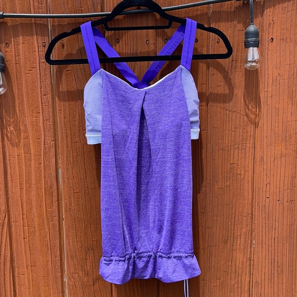 lululemon athletica Tops - Lululemon purple gray athletic tank top